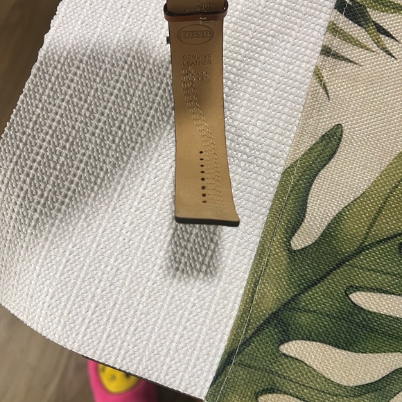 Fossil Silver Case Watch with Tan Leather Strap main image 9
